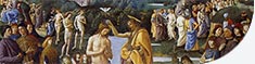 Le preghiere più diffuse, le preghiere di sepre. Nell'immagine: Pietro Perugino, Battesimo di Cristo, 1482 c., Città del Vaticano, Cappella Sistina