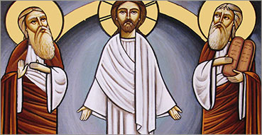 Preghiera dell'incenso
(tradizione Copta). Nell'immagine: Trasfigurazione di Cristo, fra i profeti Elia e Mosé, icona copta