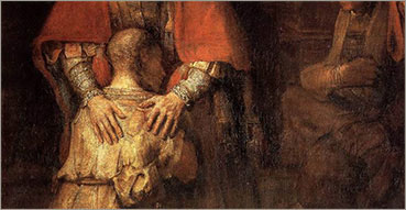 Schema per l'esame di coscienza e breve guida pratica alla Confessione. Nell'immagine: Rembrandt, Ritorno del figliol prodigo, 1668, San Pietroburgo, Museo statale Ermitage